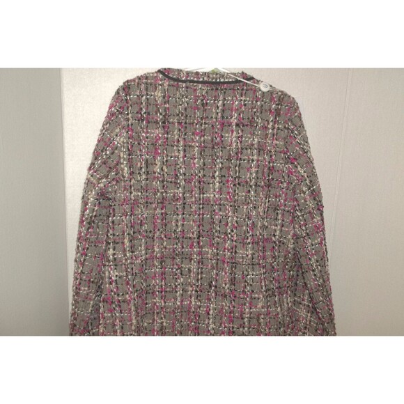 Blu By Blu Girls Tweed Lined Long Sleeve Jacket Blazer Size 12 - Picture 4 of 7